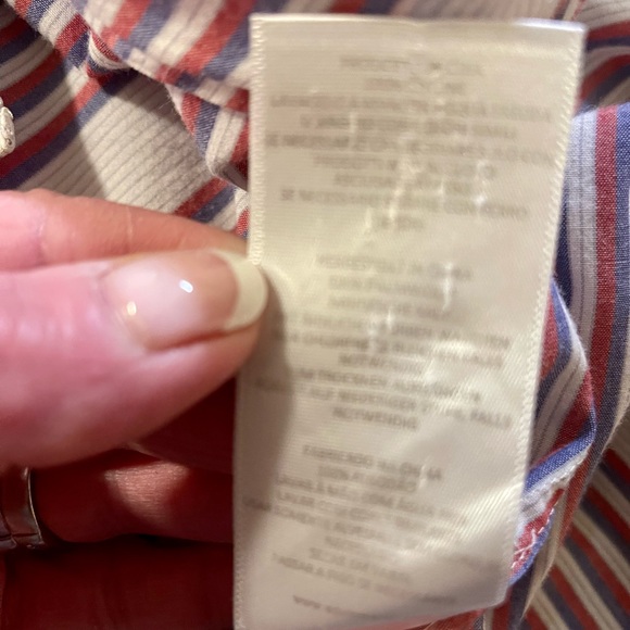 ❤️HOST PICK❤️EQUIPMENT FEMME Stripe Long Sleeve Button Shirt-XS*See Measurements - Picture 6 of 6